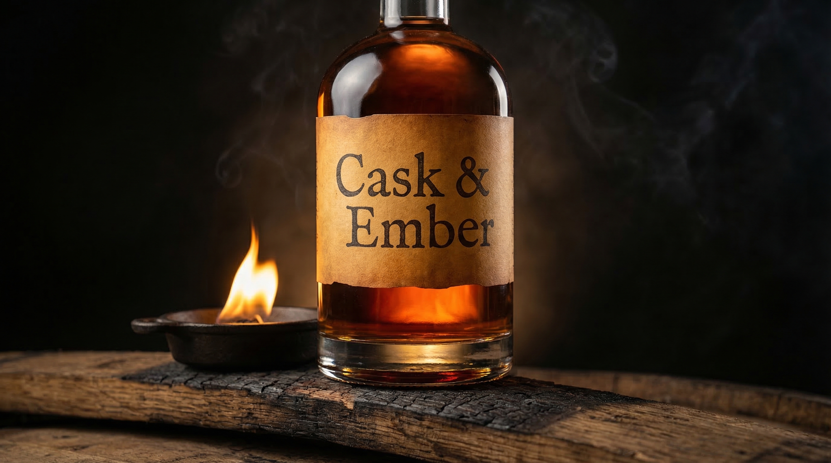 Cask & Ember — premium bourbon campaign