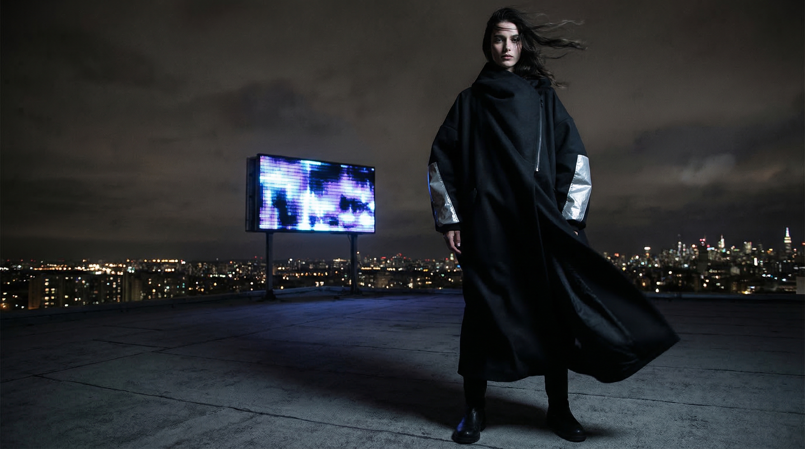 NOCTIS — brutalist noir fashion campaign